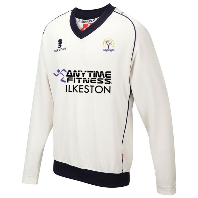 Nutbrook CC - Junior Long Sleeve Sweater Navy Trim