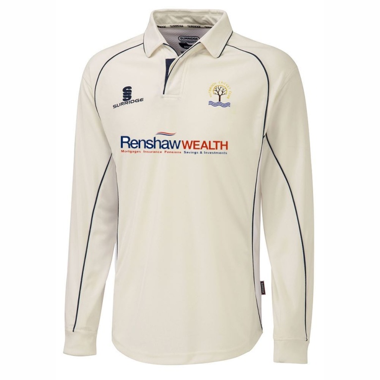 Nutbrook CC - Adults Premier Long Sleeve Navy Trim Shirt